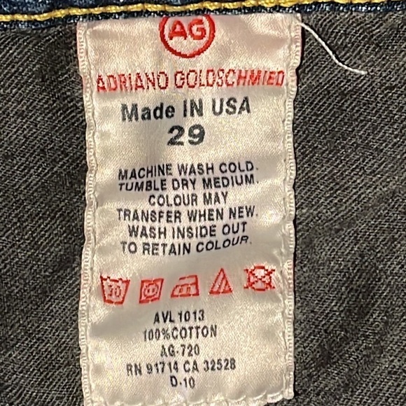 ANTHROPOLOGIE ADRIANA GOLDSCHMIED 100% COTTON THE ANGEL BOOTCUT JEAN SIZE 29 - Picture 11 of 11